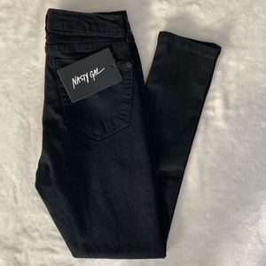 Nasty Gal Black Skinny Jeans Size 6 EU 36